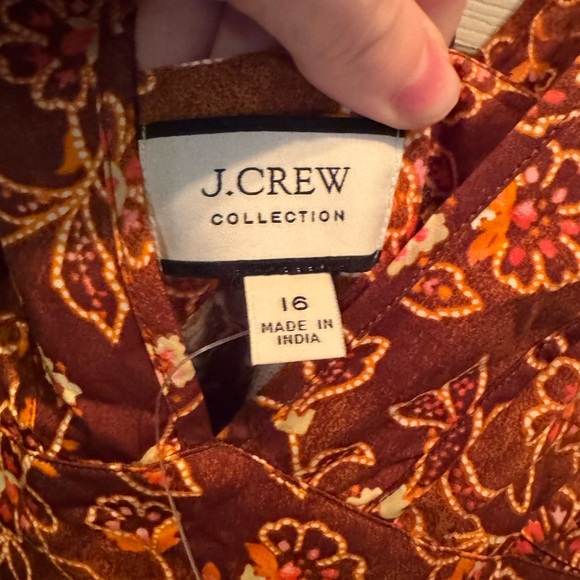 J. Crew Asymmetrical Dress in Rust Floral - Picture 3 of 4
